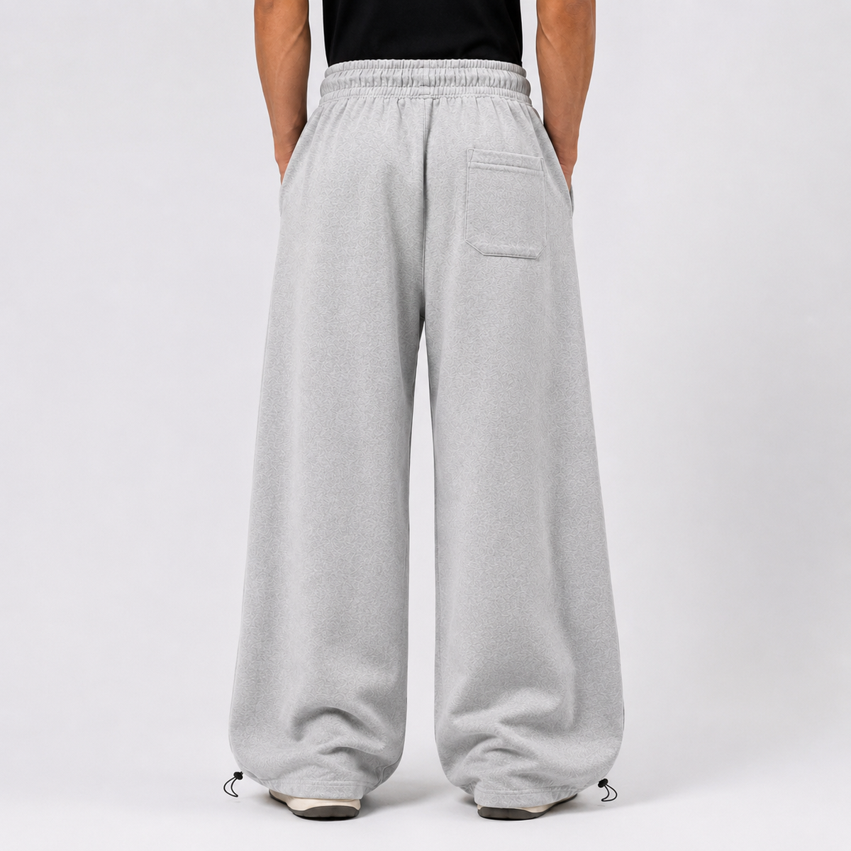 Side printed sweatpant - Grey