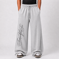 Side printed sweatpant - Grey