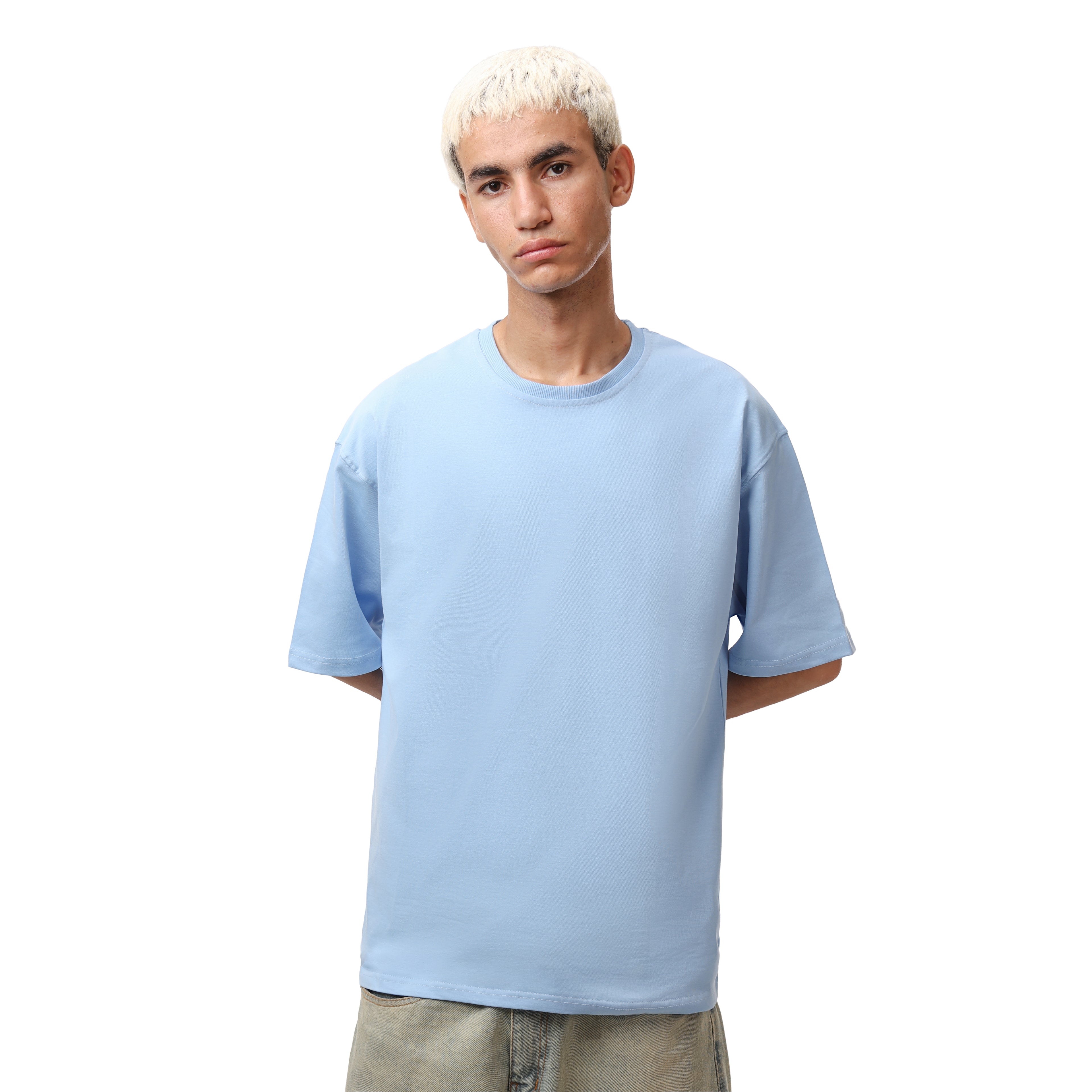 Oversized T-shirt - Baby blue