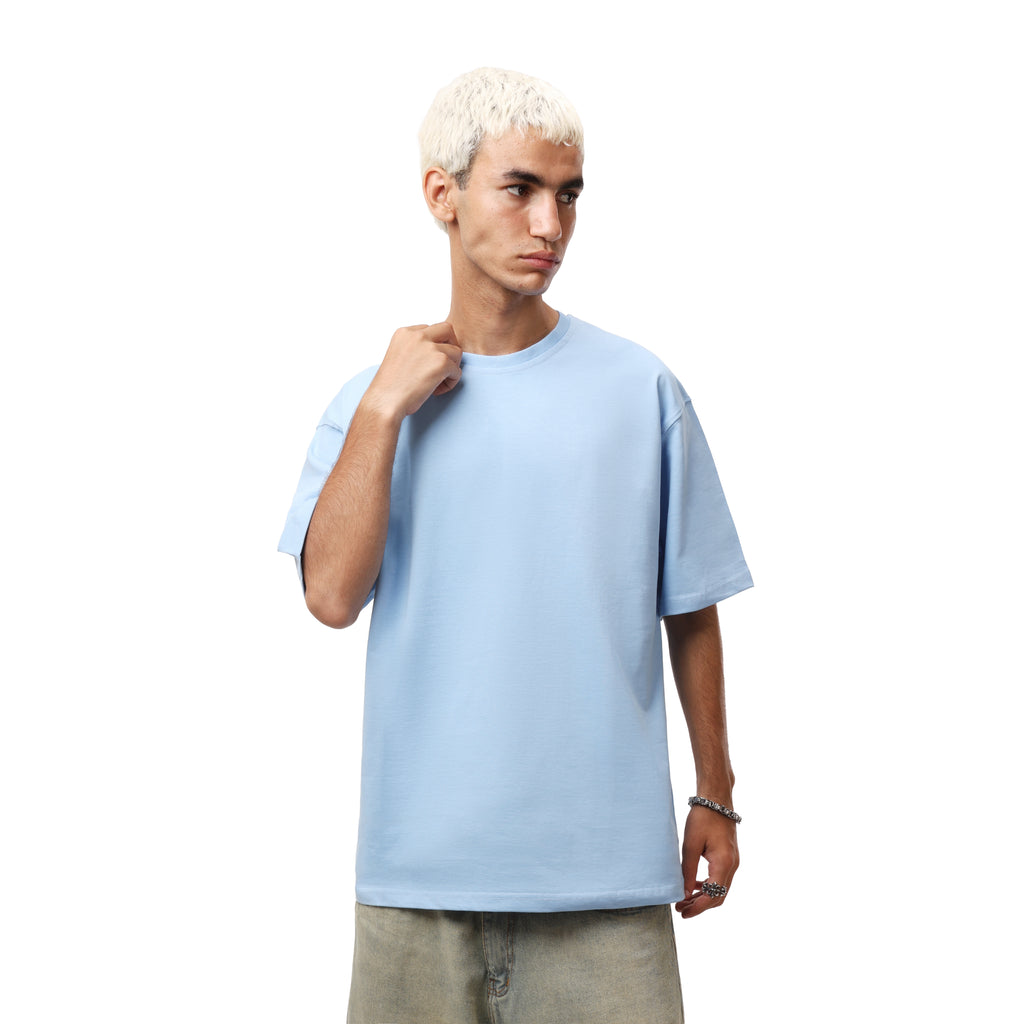 Oversized T-shirt - Baby blue