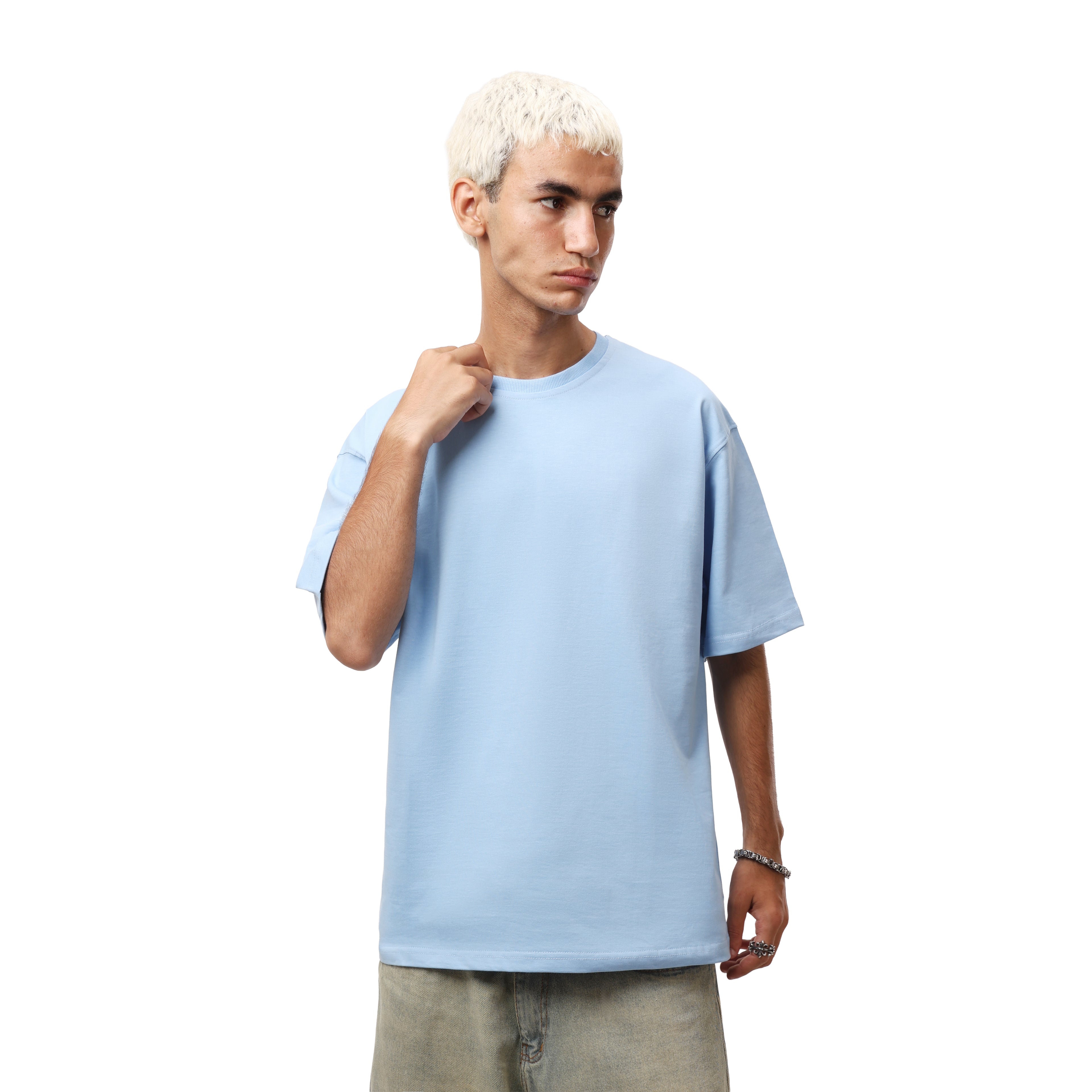Oversized T-shirt - Baby blue