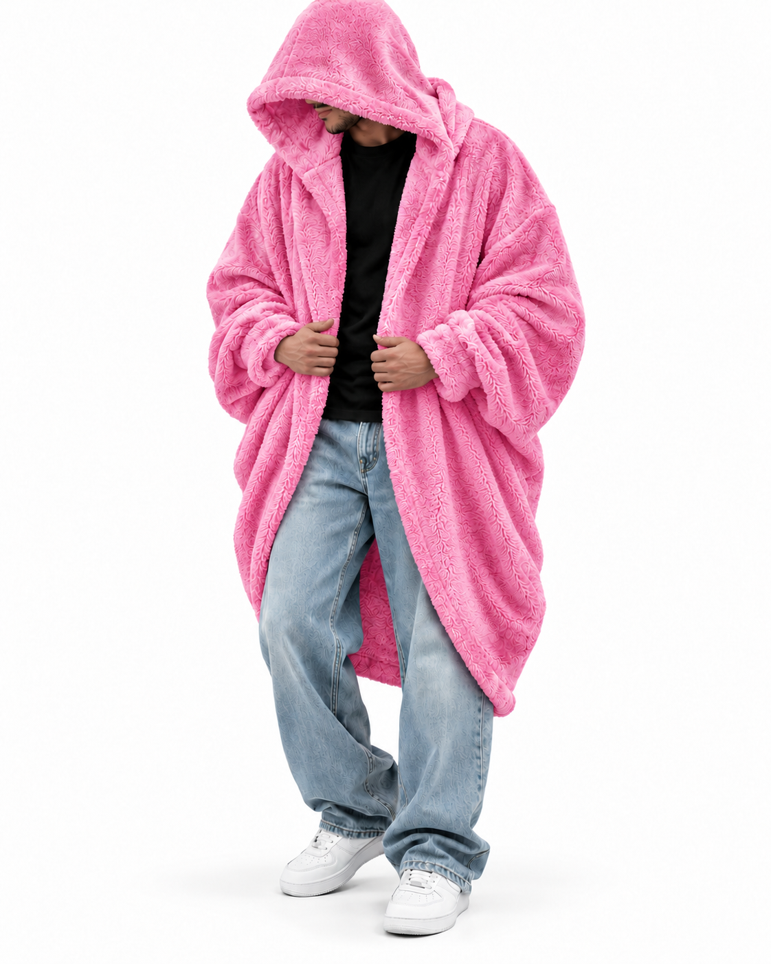 Fur Hoodie Blanket - Kashmier