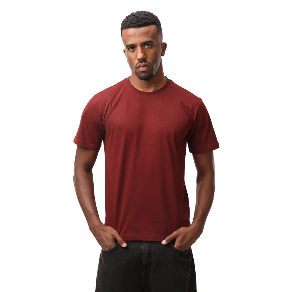 Regular fit T-shirt - Burgundy