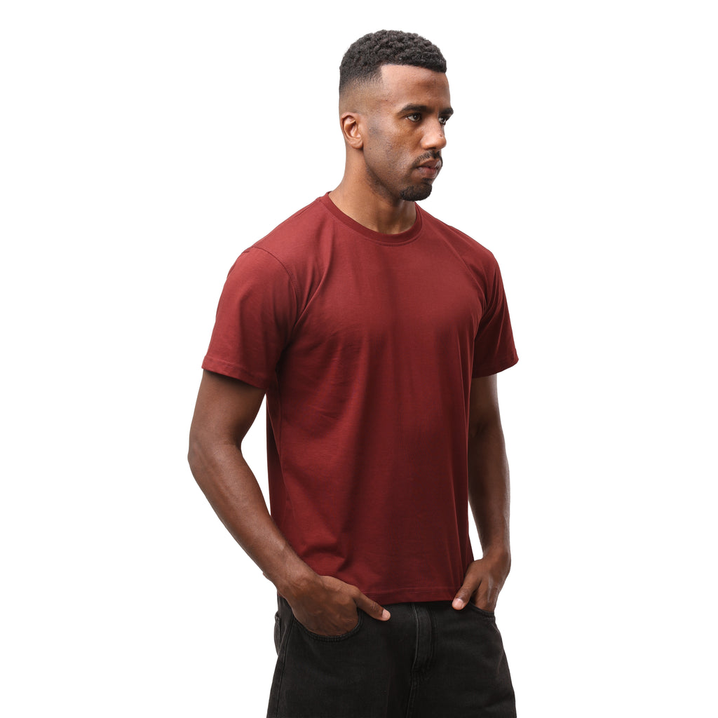 Regular fit T-shirt - Burgundy
