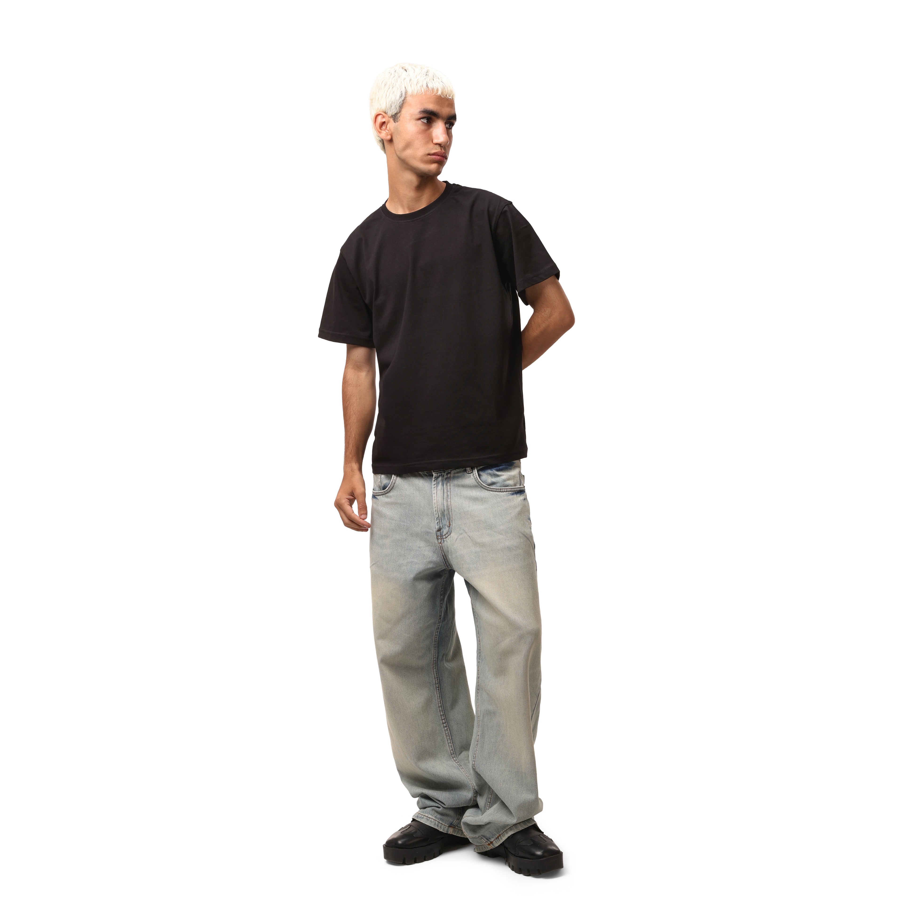 Regular fit T-shirt - Black