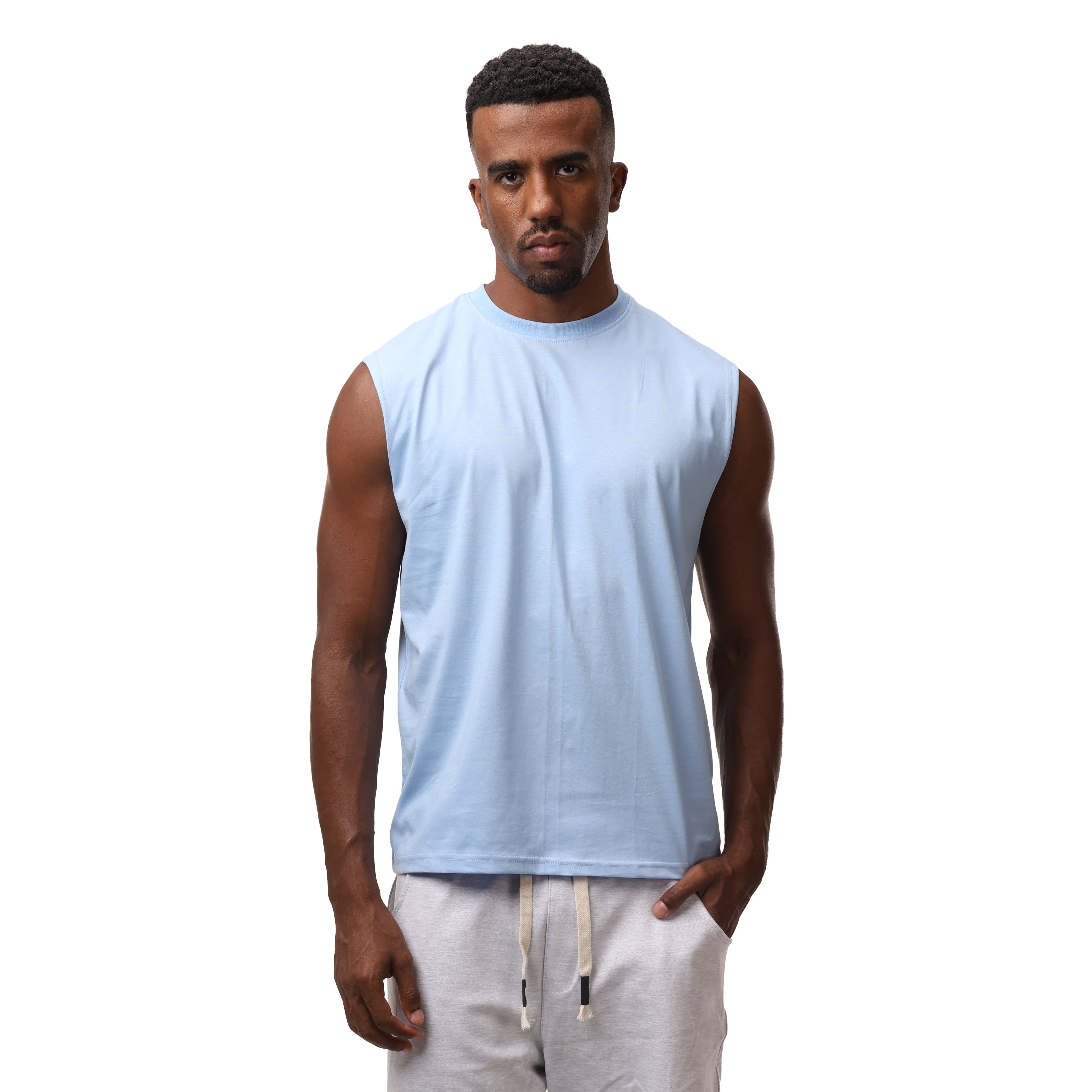 Sleeveless - baby blue