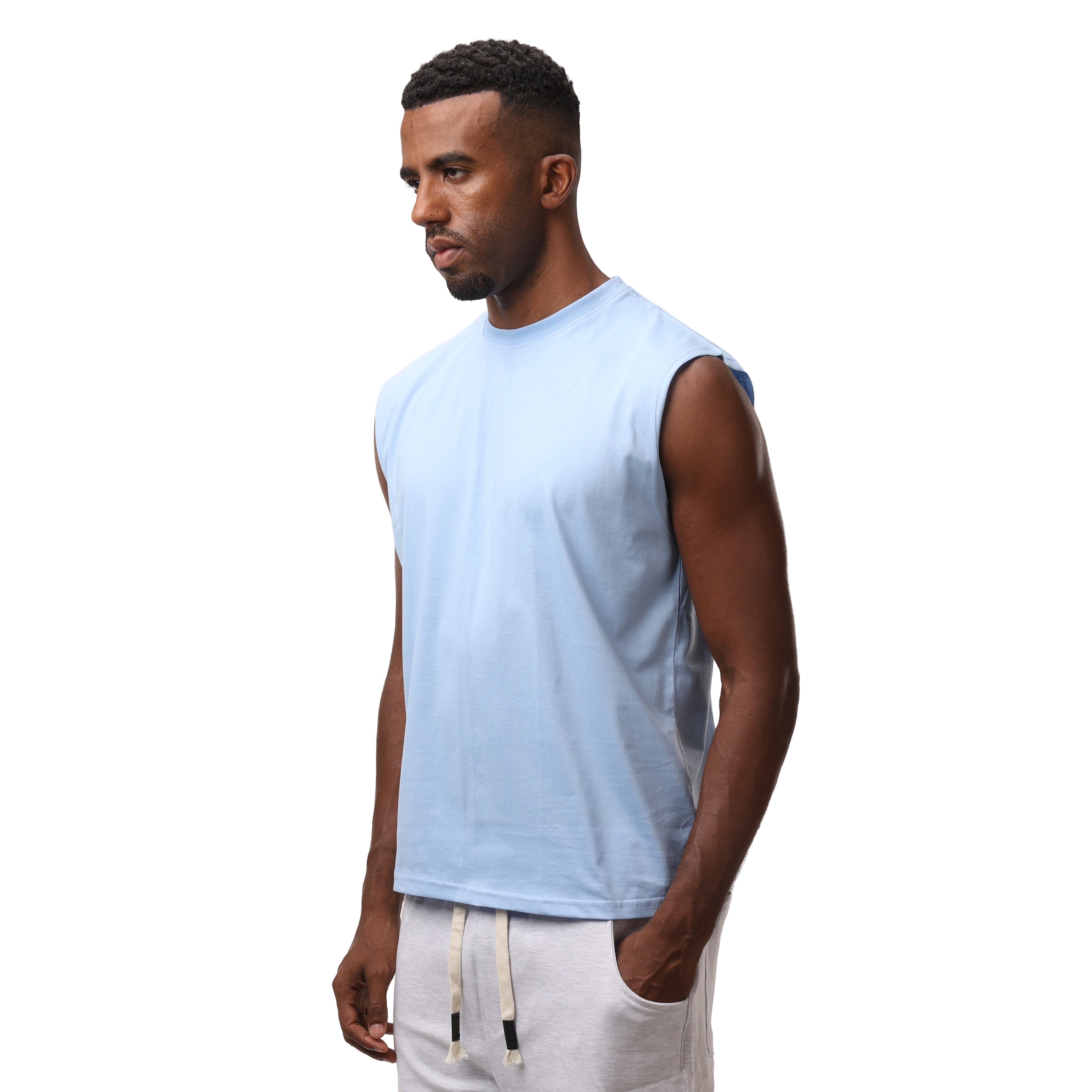 Sleeveless - baby blue