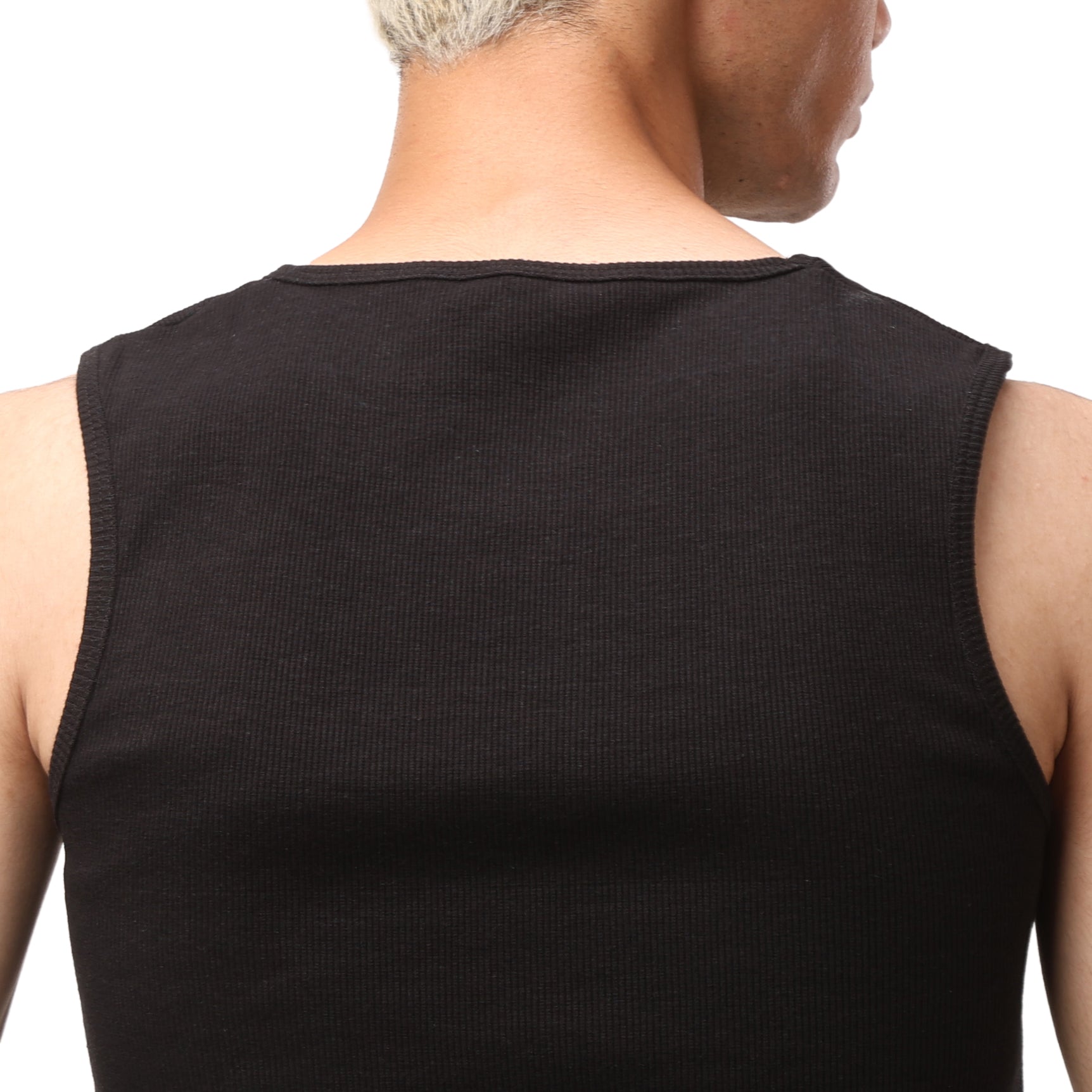 Stripped Tank Top - Black