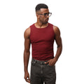 Stripped Tank Top - Burgundy