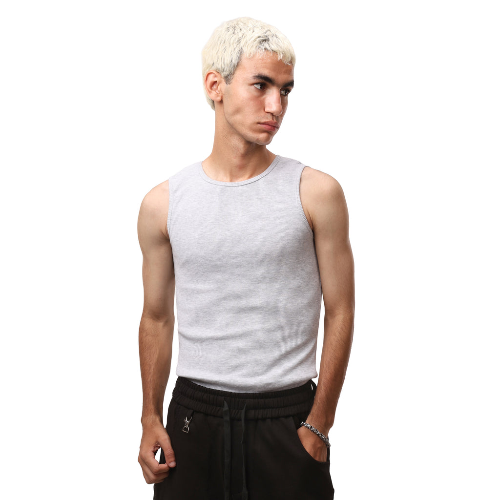 Stripped Tank Top - Grey